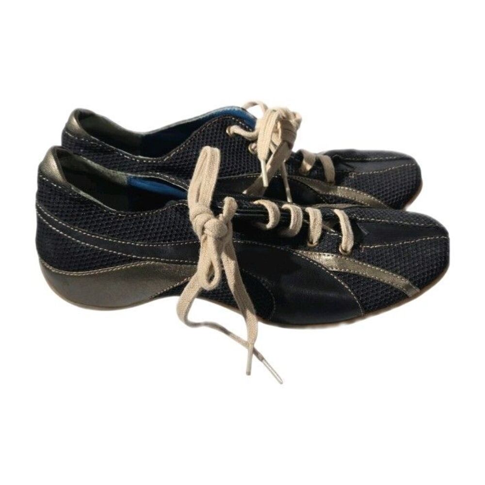 Vintage 2009 ESPACE (by Robert Clergerie) Low-Profile Mesh & Leather Sneakers-6B